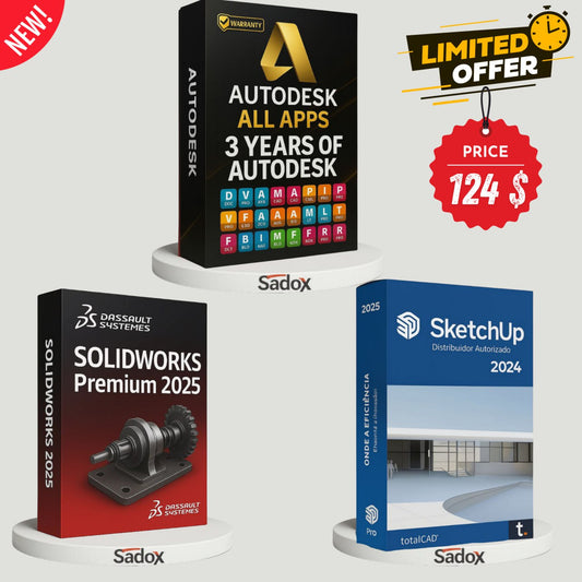 Engineering & Design Mega Bundle – Autodesk Full Apps + SolidWorks Premium 2025 + SketchUp Pro 2025 (Windows & macOS)